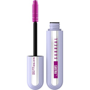 Maybelline New York Mascara mit Falsche Wimpern Effekt, Mit Hybrid Faser Techologie und verlängernder Helix Bürste, The Falsies Surreal Mascara, Schwarz, 10 ml(10 ml (1er Pack))