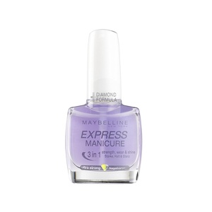 Maybelline New York Nagellack, Transparenter Unterlack und Überlack, Express Manicure 3 in 1 Nagelhärter, 10 ml(0 0)