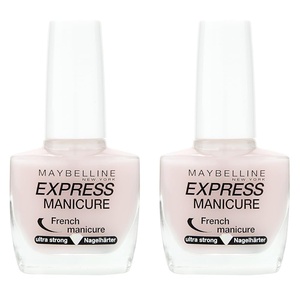Maybelline New York Nagellack, Transparenter Unterlack und Überlack, Express Manicure 3 in 1 Nagelhärter, 10 ml(16 Petal)