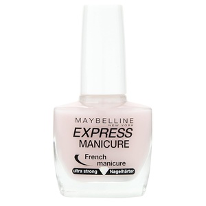 Maybelline New York Nagellack, Transparenter Unterlack und Überlack, Express Manicure 3 in 1 Nagelhärter, 10 ml(16 petal)