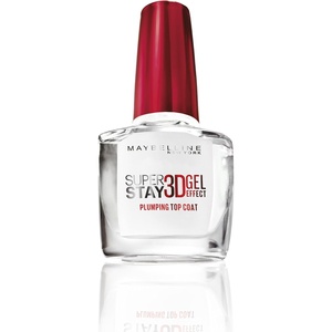 Maybelline New York Nagellack, Transparenter Überlack, Super Stay 3D Gel Effect Plumping Top Coat, 10 ml(1)