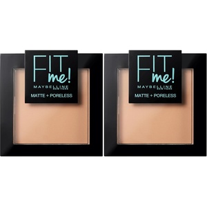 Maybelline New York Puder mit 16H Glanzkontrolle, 130 Buff Beige, 9g(Nr. 120 Classic Ivory)