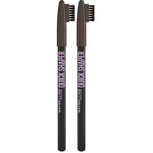 Maybelline New York Quick Shaper Brow Shaping Pencil, Augenbrauenstift für natürliche Definition & 24H Halt, Wachsformel mit Bürstchen zum Auffüllen, Nr. 04 Medium Brown, 1 Stk.(05 Koyu Kahverengi)