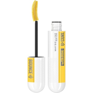 Maybelline New York Schwarze Wimperntusche für 24h Schwung und Volumen, Mit Memory Curl Formel für unvergessliches Augen Make-up, Colossal Curl Bounce Mascara, Very Black, 1 x 10 ml(Very Black)