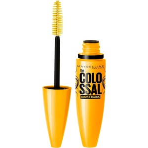 Maybelline New York Schwarze Wimperntusche mit Collagen für voluminöse Wimpern in nur einem Auftrag, Volum’Express The Colossal Mascara, 100% Black, 1 x 10,7 ml(Schwarz)