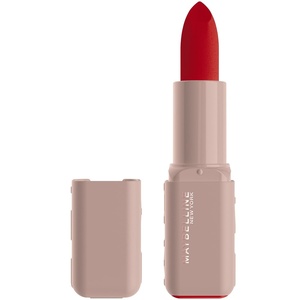 Maybelline New York Serum Lippenstift Matte, Pflegender Lippenstift für 8H Feuchtigkeit mit Hyaluronsäure & Ölen, Weiches Matt-Finish & Satte Farbe, Nr. 002 Maybe It’s…, 4,5g(004 Wild Card)