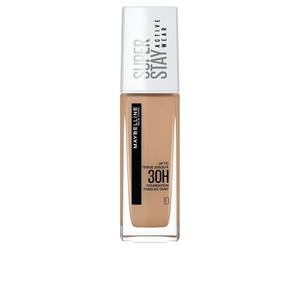 Maybelline New York Wasserfestes Make up, Foundation mit hoher Deckkraft, Langanhaltendes Gesichts-Make-up für helle Hauttypen, Super Stay Active Wear, Farbe: Nr. 10 Ivory (Hell), 1 x 30 ml(Nr. 10 Ivory)