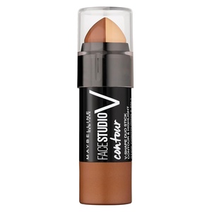 Maybelline New York Zweiseitiger Konturstift mit Highlighter und Bronzer zum Betonen der Gesichtszüge, Face Studio Contour Duo-Stick, Medium, 1 Stück(Mittel)