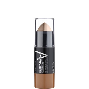 Maybelline New York Zweiseitiger Konturstift mit Highlighter und Bronzer zum Betonen der Gesichtszüge, Face Studio Contour Duo-Stick, Medium, 1 Stück(hell)