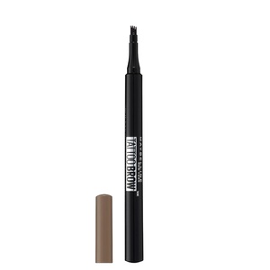 Maybelline Tattoo Brow Micro Eyebrow Microblading Eyebrow Pen Tint, Deep Brown, Verpackung kann variieren(Dunkelbraun)